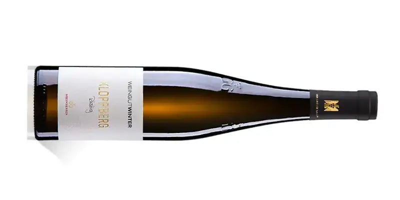 Herkunftsprinzip: Weißwein aus dem Weingut Klopferberg, edel verpackt mit klassischem Etikett.