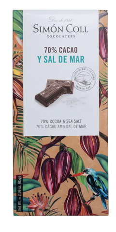Simón Coll - Chocolate 70 % Cacao y Sal de Mar