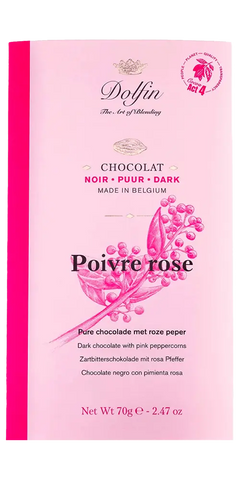 Dolfin - Zartbitterschokolade mit rosa Pfeffer