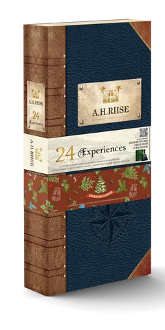 A.H. Riise Rum Adventskalender 2024 mit 24 Türchen für eine exklusive Verkostungsreise.