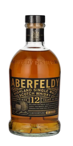 Schottischer Whisky Aberfeldy 12 Jahre, Highland Single Malt, 0,7l Flasche, mit honigsüßem Aroma aus Schottland.
