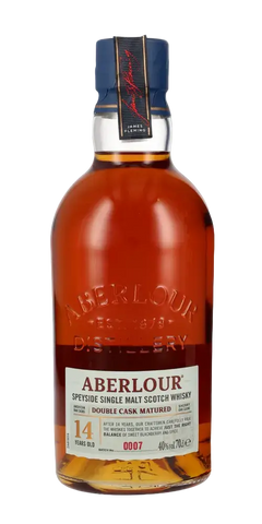Schottischer Whisky Aberlour 14 Jahre Double Cask Matured, Speyside Single Malt, elegant und aromatisch.