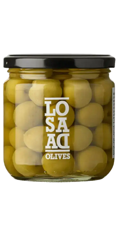 Aceitunas Losada Manzanilla Oliven in Salzlake - Feinkost aus Sevilla, handgepflückt und in Glas verpackt.