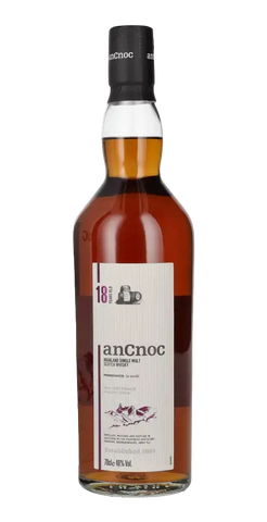 Schottischer Whisky AnCnoc 18 Jahre, Single Malt, Speyside, gereift in Ex-Sherry und amerikanischer Eiche.