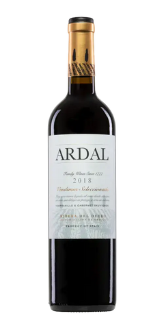Ardal Vendimia Seleccionada DO, spanischer Rotwein mit Aromen von dunklen Früchten und 14% Vol., Jahrgang 2018.