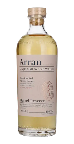 Schottischer Whisky Arran Barrel Reserve, 43% vol, frischer, leichter Single Malt in elegantem Design.