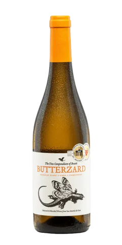 Butterzard, spanischer Weißwein aus Navarra, bietet frische Zitrusaromen und mineralische Noten.
