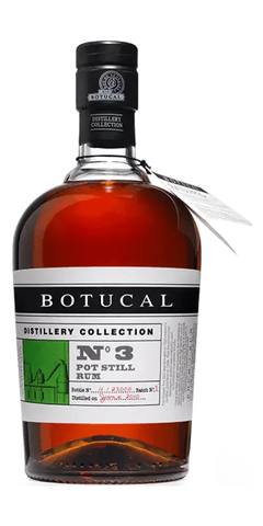Botucal N° 3 Rum aus Venezuela, Pot Still-Verfahren, bernsteinfarben, Aromen von Toffee und Vanille.