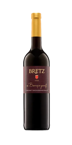 Ernst Bretz Merlot 2022, eleganter Rotwein aus Deutschland mit fruchtigem Charakter und 13 % Vol.