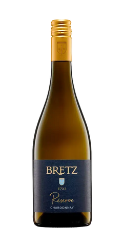 Bretz Chardonnay Réserve, edler Weißwein aus Bechtolsheimer Petersberg mit Aromen reifer Früchte und 2023 Auszeichnung.