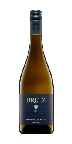 Ernst Bretz Sauvignon Blanc, trockener Weißwein mit fruchtigen Aromen von Maracuja und Mango, aus Bechtolsheim.