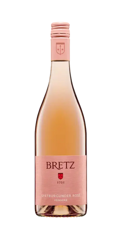 Ernst Bretz Spätburgunder Rosé Feinherb, erfrischender Roséwein mit fruchtigen Aromen und feiner Süße.