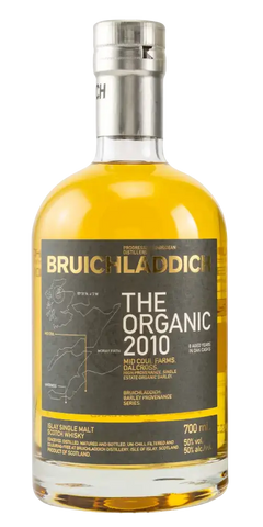 Schottischer Whisky Bruichladdich The Organic 2010, Islay Single Malt, 700 ml, Bio Gerste, Ex-Bourbon-Fässer, 50% vol.