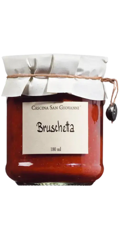 Authentischer Bruschetta Tomatenaufstrich 180ml von Cascina San Giovanni – mediterrane Feinkost im Glas
