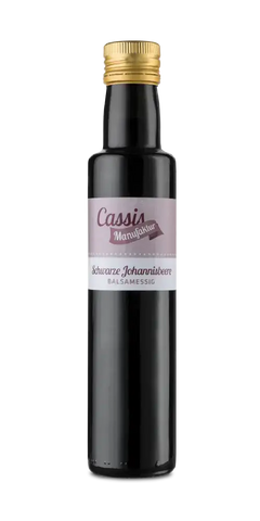 Cassismanufaktur Balsamessig Schwarze Johannisbeere 250ml Feinkost ohne Farb- und Konservierungsstoffe