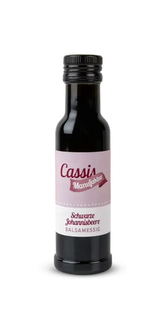 Cassismanufaktur Balsamessig schwarze Johannisbeere 100ml Feinkost ohne Farb- und Konservierungsstoffe