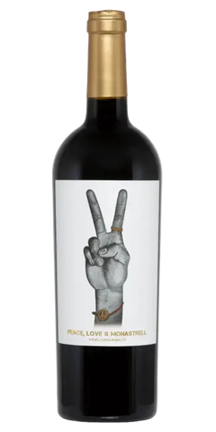Ego Bodegas Peace, Love & Monastrell, spanischer Rotwein aus Jumilla, vollmundig mit dunklen Beeren und floralen Noten.