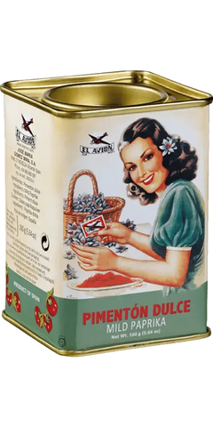 Feinkost Pimentón Dulce (Mild Paprika) von El Avion, hochwertige, rauchige Paprikagewürze aus Spanien.