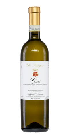 Elio Filippino Gavi, italienischer Weißwein mit frischen Limettennoten und 12,5 % Vol. aus dem Piemont.