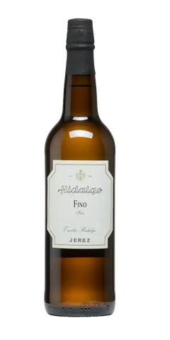 Emilio Hidalgo Fino Jerez Seco, trockener Sherry mit zarten Mandelaromen und 15 % Vol. aus Jerez-Xérès.