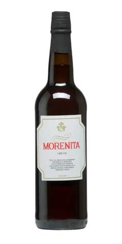 Morenita Cream, süßer Sherry aus Jerez mit Aromen von Rosinen und 17 % Vol. Alkohol.