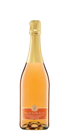 Ernst Bretz Pinot Noir Rosé, extra trockener Sekt mit feiner Perlage und zarter Lachsfarbe aus Deutschland.