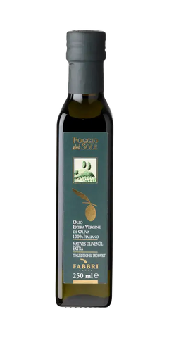 Olivenöl nativ extra Fabbri Poggio del Sole 250ml aus Italien, mild und fruchtig, kaltgepresst.