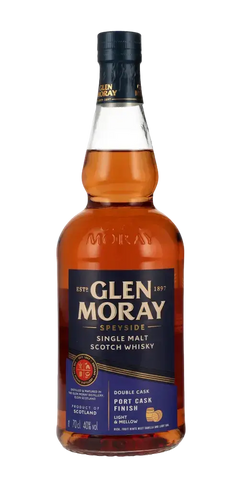 Schottischer Whisky Glen Moray Peated, Single Malt aus Speyside, Port Cask Finish, 40% Vol, 0,7l Flasche