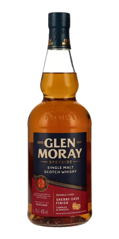 Schottischer Whisky Glen Moray Sherry Cask Finish, Speyside Single Malt, 70 cl, traditionell gereift, hochwertiger Genuss.
