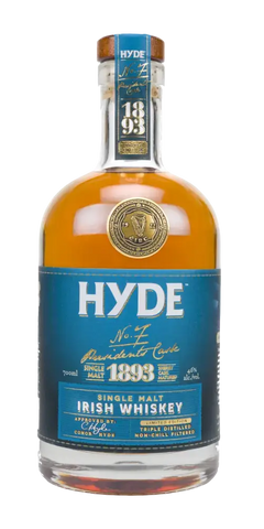 Irischer Whiskey Hyde No. 7, Single Malt, 70cl, gereift in Oloroso-Sherry Fässern, traditionell destilliert.