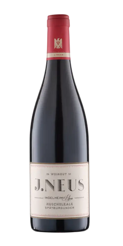 VDP.Weingut J. Neus, Spätburgunder aus Rheinhessen mit eleganten Aromen von dunklen Früchten.