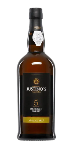 Justinos Madeira - Reserve Fine Dry, portugiesischer Wein mit feinen Trockenfruchtaromen und 5 Jahren Reife.