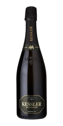 Kessler Hochgewächs Chardonnay Brut, erfrischender Schaumwein mit floralen Anklängen und 20 Monaten Reife.