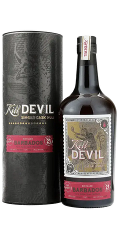 Rum Kill Devil Barbados 21 Jahre in limitierter Auflage mit Aromen von Vanille und Zimt.