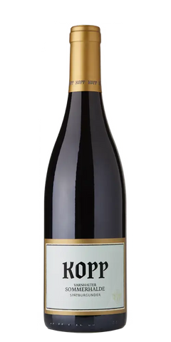 Weingut Kopp Sommerhalde, Spätburgunder aus Deutschland mit würzigen Noten von roten Beeren.