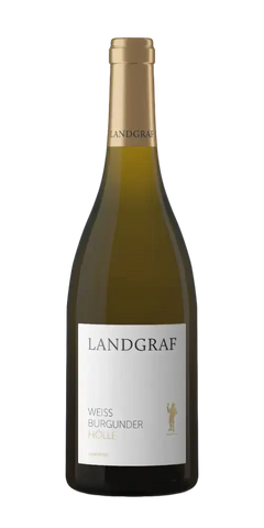 Weingut Landgraf Weißburgunder Hölle, trockener Weißwein aus Rheinhessen mit fruchtigen Beerenaromen und 12,5 % Vol.
