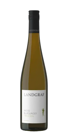 Weingut Landgraf Weißburgunder trocken, Rheinhessen, frischer Weißwein mit mineralischen Noten.
