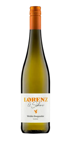 Weißburgunder trocken von Lorenz & Söhne, deutscher Weißwein mit Aromen von Honigmelone und frischem Finish.