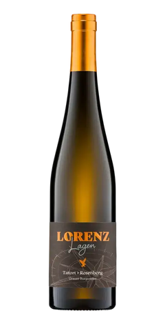 Tatort Rosenberg Grauer Burgunder, Weißwein aus Kreuznacher Rosenberg mit Aromen von Jasmin und Kirschblüte.