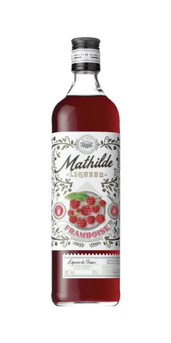 Obstbrand - Mathilde Liqueur Framboise, aromatischer Himbeerlikör aus Frankreich mit intensiven Aromen.
