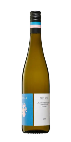 Meiser Gau-Köngernheimer Chardonnay, trockener Weißwein aus Deutschland mit fruchtigen Bananen-Aromen und 13 % Vol.