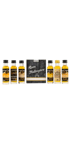 Old Man Rum Tasting Set mit sechs mini Flaschen und Verkostungsbox im Shopify-Shop von TIME 2 TASTE.