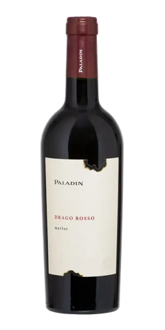 Paladin Drago Rosso, italienischer Merlot mit Aromen von schwarzer Johannisbeere und 13% Vol.