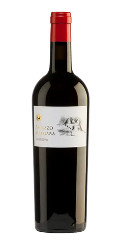 Palazzo Malgara Primitivo, italienischer Rotwein mit intensiver Farbe und fruchtigem Geschmack.