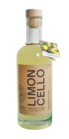 Patrizia Feinkost Limoncello 500ml aus sizilianischen Zitronen, ideal als Aperitif oder Digestif.
