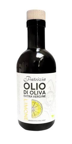 Olivenöl Olio di Oliva Extra Vergine von Patrizia, nativ kaltgepresst, italienisch, mit Zitrone, perfekt für Salate.