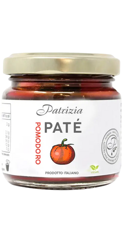 Patrizia Paté Pomodoro 90g – italienische Feinkost aus vollreifen Tomaten, veganer Brotaufstrich.