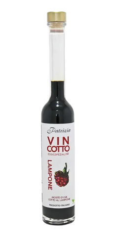 Patrizia Feinkost Vincotto Lampone 100ml - fruchtiger Essig, geeignet für Desserts und Wildgerichte