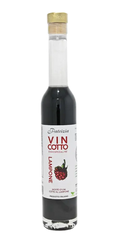 Patrizia Feinkost Vincotto Lampone 250ml, fruchtiger Essig, geringer Säuregehalt, ideal für Desserts und Wildgerichte