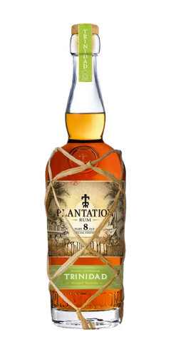 Plantation Rum Trinidad 8 Jahre, 700ml Flasche im eleganten Design mit natürlichem Korken. Hochwertiger Rhum aus Trinidad.